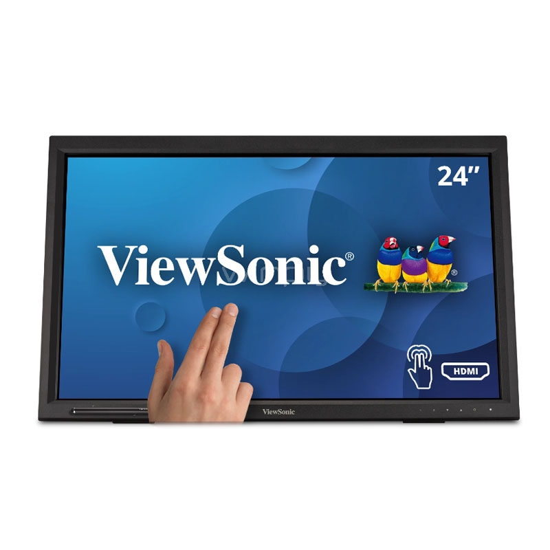 Monitor ViewSonic TD2423d de 24“ Táctil (MVA, Full HD, 75Hz, D-Port+HDMI+VGA, Vesa)